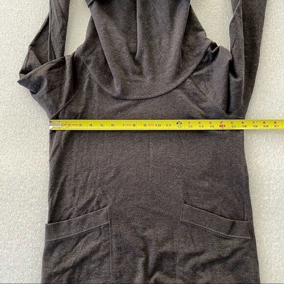 Charcoal Gray Loft Cowl Neck Sweatshirt - Picture 6 of 6
